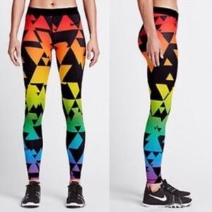 Nike Geometric Rainbow Leggings